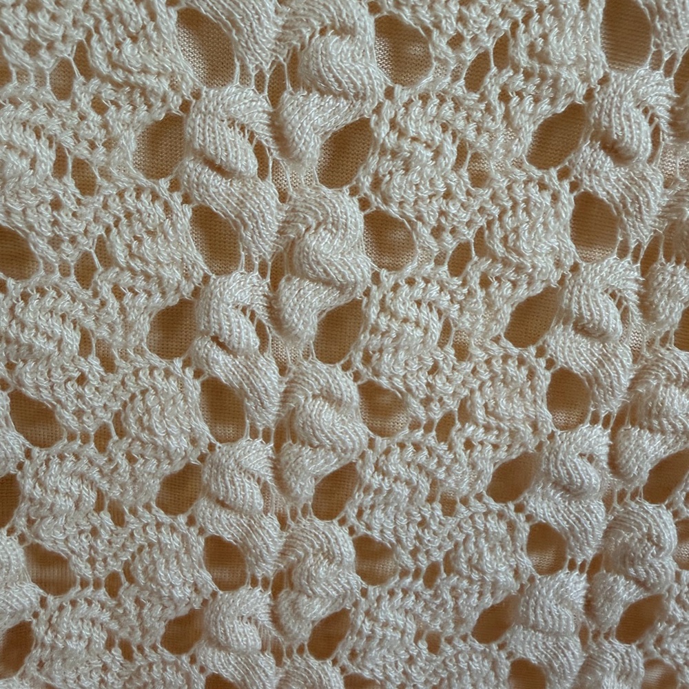 Free People Ivory Lace Crochet Gypsy Mini Dress XS New With Tags - Picture 9 of 10